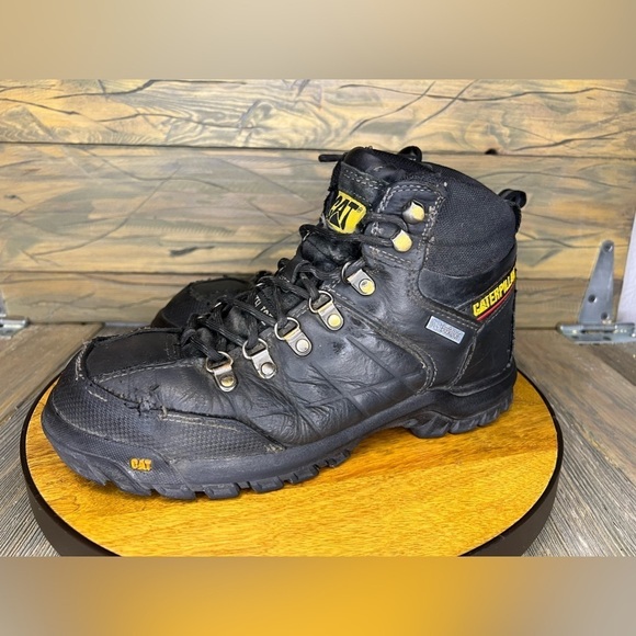 349. CAT Caterpillar Men’s Threshold Waterproof Steel Toe Work Boot 8.5 - Picture 1 of 6
